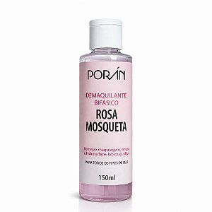 Demaquilante bifásico rosa mosqueta - Porán