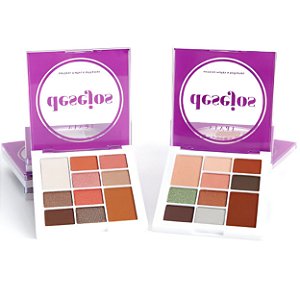 Paleta de sombras mattes e brilhantes desejos - Vivai