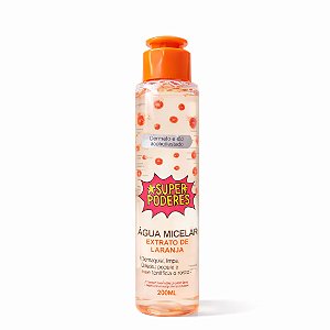Água micelar facial extrato de laranja 120ml - Super poderes