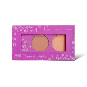 Paleta de blush e iluminador o poder do florescer - Super poderes