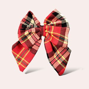 Laço xadrez para cabelo