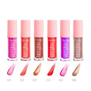 Gloss labial brilhante do 1 ao 6 - Febella