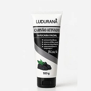 Máscara facial carvão ativado 100g - Ludurana