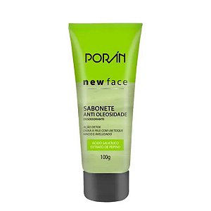 Sabonete anti oleosidade new face 100g - Porán