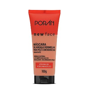 Máscara de argila vermelha 100g - Porán
