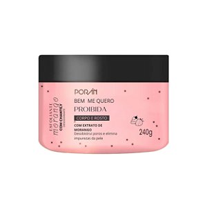 Esfoliante morango com chantily 240g - Porán