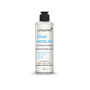 Água micelar com ácido hialurônico - Ludurana
