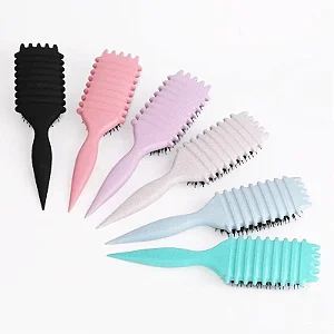 Escova desembaraçado para fazer fitagem de estilo portátil elástica Macia Lavável Pente De Massagem