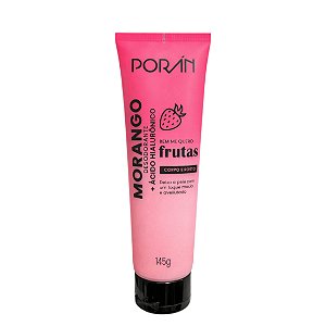 Hidratante corpo e rosto morango e ácido hialurônico - Porán