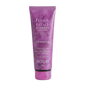 Hidratante corporal feminina femme fatale - Porán