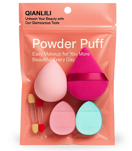 Kit de esponjas coxinnha mais aplicadores - Qianlilia