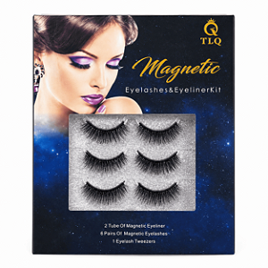 Kit cilios postiços com pinça e caneta magnética