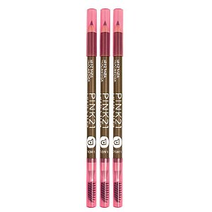 Lápis para sobrancelhas 2 em 1 - Pink 21