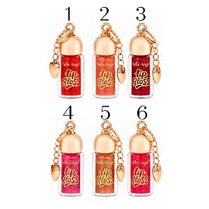 Lip gloss chaveiro coração - Belle Angel