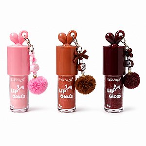 Lip gloss cute com chaveiro - Belle Angel