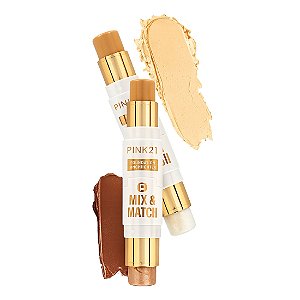 Base e iluminador mix e match - Pink 21