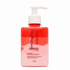 Gel hidratante morango e creme 300g - Alleva