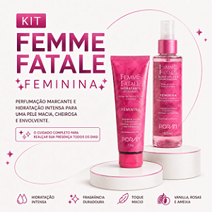 Kit Femme Fatale Feminina - Porán