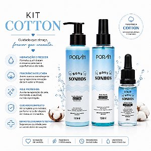 Kit bons sonhos cotton - Porán