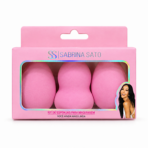 Kit de esponjas para maquiagem - Sabrina Sato