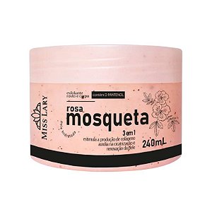 Esfoliante corpo e rosto Rosa mosqueta  - Miss Lary