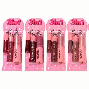 Batom, lip gloss e shimmer lips - Belle angel