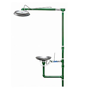 Chuveiro Lava Olhos de Emergência Galvanizado 1” ANSI 1020