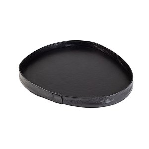 Bandeja Dunas Média Couro Legitimo Preto