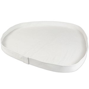 Bandeja Dunas Grande Couro Legitimo Branco