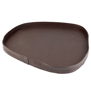 Bandeja Dunas Grande Couro Legitimo Café
