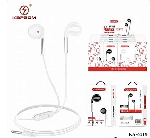 Fone De Ouvido Com Fio Ka-6119