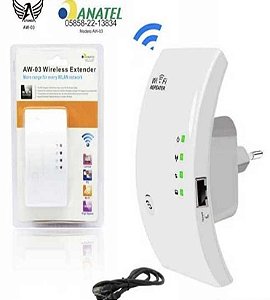 REPETIDOR DE SINAL WI-FI 1800M AW-03