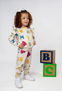 Conjunto Infantil Confort Letras | Amy & Meg