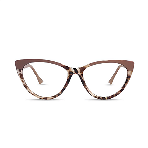 Óculos de Leitura Viena - Beige and Leopard