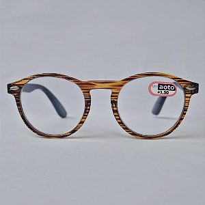 Óculos de Leitura Santiago - Striped Brown