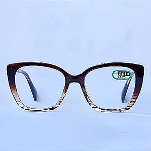Óculos de Leitura Siena - Striped Brown