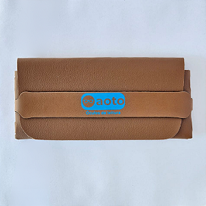 Estojo de Couro Vintage - Light Brown - Aoto