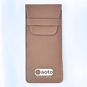 Estojo de Couro Clássico - Brown - Aoto