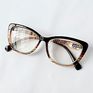 Óculos de Leitura Udine - Striped Brown