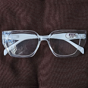 Óculos de Leitura Luanda - Transparent and White