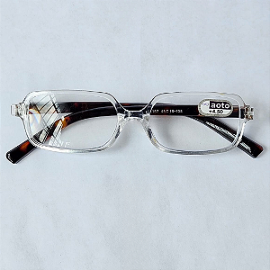 Óculos de Leitura Tokyo Square - Transparent and Tortoise