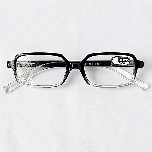 Óculos de Leitura Tokyo Square - Black and Transparent