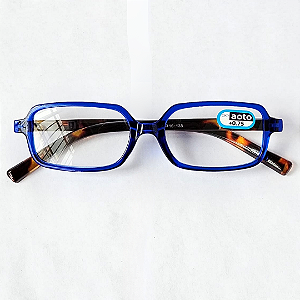 Óculos de Leitura Tokyo Square - Blue and Tortoise