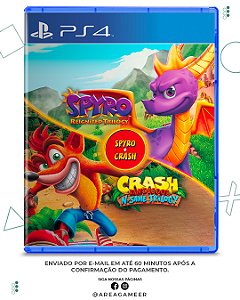 Pacote de jogo Spyro + Crash Remastered para ps4
