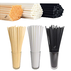 Kit 50 Varetas Fibra Algodão 3mm Aromatizador Ambiente Sala