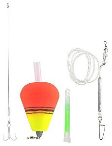 Kit Completo Boia Com Neon Para Pesca Noturna