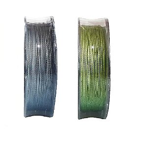Linha Multifilamento 4X Premium 300 Metros Hunter Verde Cinza Promoção