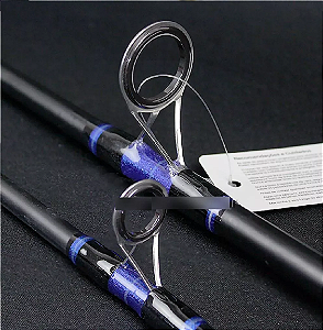 Vara Pesca Albatroz Suprema Fibra de Vidro Maciça 2 Partes 1,65 m 12-25 Libras 2,40 Metros 15-30 Libras