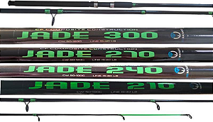 Vara Pesca LGU Jade 2,10 2,40 2,70 3,00 Metros 2 Partes Oca Fibra De Vidro 30 Libras