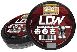 Chumbinho LDW Shot Calibre 4,5 Mm Embalagem 250 Unidades